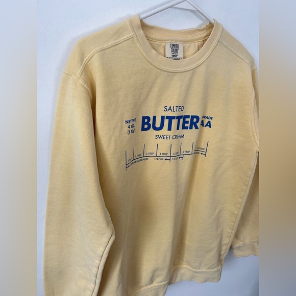 Butter Lovers Sweatshirt Salted and Sweet Cream Size Small - Picture 4 of 6